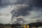 Ash and smoke billow as the La Soufrière volcano erupts April 9 on the eastern Caribbean island of St. Vincent and the Grenadines.