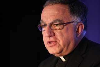 Basilian Father Thomas Rosica, CEO of Canada&#039;s Salt and Light Media Foundation, gives a keynote address June 26 during the Catholic Media Conference in Buffalo, N.Y., 2015