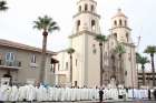 The Cathedral of St. Augustine in Tucson, Ariz., is seen in this 2017 file photo.