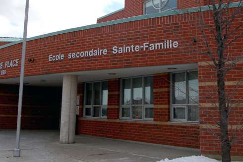 École Secondaire Catholique Sainte-Famille in Mississauga.