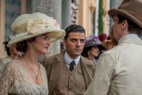  Charlotte Le Bon, Oscar Isaac and Christian Bale star in a scene from the movie &quot;The Promise.&quot; The film dramatizes the genocide of Armenians in the Turkish-ruled Ottoman Empire at the outset of World War I.