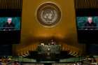 Cardinal Pietro Parolin, the Vatican&#039;s secretary of state, addresses the 69th U.N. General Assembly in New York Sept. 29.