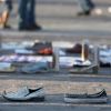 Shoes of missing people form the number 49, in memory of the mutilated victims dumped in Cadereyta, Mexico, are seen at the Macroplaza in Monterrey May 13. Suspected drug-gang killers dumped 49 headless bodies on a highway near Mexico&#039;s northern city of Monterrey in one of the country&#039;s worst atrocities in recent years.