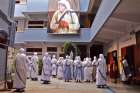 Members of the Missionaries of Charity pray in Kolkata, India, Aug. 26, 2021. The order’s renewal application under the Foreign Contribution Regulation Act was at first not approved, which meant the nuns in India may not use any foreign currency account. The Indian government changed its stance Jan. 7.