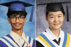 Brevan Dias (left) of Father Henry Carr Catholic Secondary School and Kelly Liang from Senator O&#039;Connor College School were two of the Toronto Catholic District School Board&#039;s Top Scholars for 2023-24. They earned percentage averages of 97.83 and 98.83 respectively. 