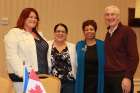 From left, Chimene Boyce, Tracey FErguson, CWL Toronto president Ann D&#039;Souza and Deacon Robert Kinghorn. 