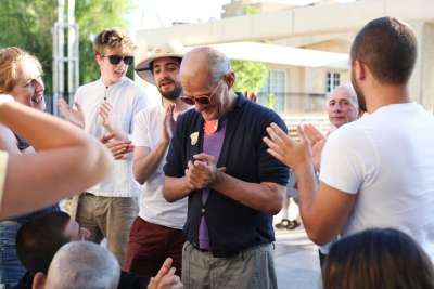 Volunteers and guests gather during a camp at the Order of Malta Lebanon&#039;s center in Chabrouh, Lebanon, July 5.The Order of Malta Lebanon brings together disabled people from institutional settings and volunteers to spend a week together for a camp.