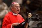 Archbishop Anthony Apuron of Agana, Guam, is pictured in a 2012 photo at the Vatican.