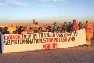 Inhabitants of Western Sahara territory south of Morocco plea for an end to Canadian mining operations in the disputed territory. 