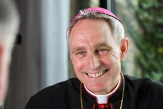 Archbishop Georg Gänswein, former secretary to Pope Benedict XVI, is pictured in a 2019 file photo. 