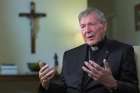 Cardinal George Pell is pictured in a screen grab during an interview that aired April 14 on Sky News Australia.