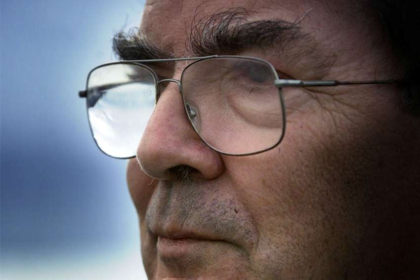 Northern Ireland political leader John Hume, pictured in a file photo, died at age 83 Aug. 3, 2020. Irish Catholic leaders praised the Nobel Peace Prize winner as a champion of social justice.
