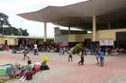 People fleeing violence gather outside a Catholic church in the Republic of Congo&#039;s capital, Brazzaville, April 5, 2016. There has been an upsurge of violence against the Church.