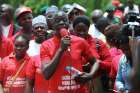 Nigerian&#039;s attend a Bring Back Our Girls protest April 14 outside the presidential villa in Abuja. Two Nigerian bishops are calling on the government to hasten efforts to free more than 200 school girls abducted by insurgents in 2014.