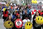 Wellington Street in front of Parliament Hill was filled with marchers last year at the National March for Life protesting abortion. 