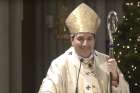 Screenshot of Cardinal Leo speaking during his homily at the Archdiocese of Toronto’s Solemn Opening Mass of the Jubilee Year.