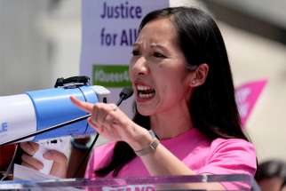 Dr. Leana Wen, then Planned Parenthood president, speaks at a protest against restrictions on abortion outside the U.S. Supreme Court in Washington May 21, 2019. Following the July 16 news of Wen&#039;s firing, pro-life leaders remarked that the organization was upset the physician had emphasized the need to expand Planned Parenthood services beyond abortion.