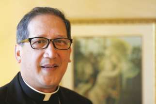 Pope Francis has named Auxiliary Bishop Oscar A. Solis of Los Angeles as bishop of Salt Lake City. The first Philippine-born prelate to head a U.S. diocese, Bishop Solis is pictured in a Jan. 5 photo.