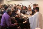 Family and friends of slain journalist Javier Valdez touch his coffin during his May 17 memorial service in Culiacan, Mexico. Valdez was pulled from his car and shot twelve times May 15 in Culiacan, a city currently consumed by drug cartel violence.