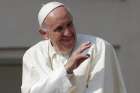 Pope Francis waves as he arrives for his general audience June 14 in St. Peter&#039;s Square at the Vatican.