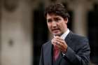 Canadian Prime Minister Justin Trudeau speaks in the House of Commons in Ottawa, Ontario, May 31.