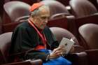  Cardinal Daniel N. DiNardo of Galveston-Houston, president of the U.S. Conference of Catholic Bishops, wait for the start of a session of the Synod of Bishops on young people, the faith and vocational discernment at the Vatican Oct. 4.