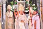 Syriac Catholic Auxiliary Bishop Nizar Semaan is seen during his June 7, 2019, episcopal ordination Mass at the Church of the Immaculate Conception in Qaraqosh, Iraq, his birthplace. He previously served as a priest for 14 years in London. 