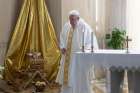  Pope Francis celebrates Mass Jan. 7 in the chapel of his residence, the Domus Sanctae Marthae.
