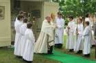 The eucharistic procession that Steven Travale attended, May 29, 2016. 