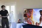 3NITY Creative Officer Ethan Pierce speaks during presentations on Nov. 9 at the Queenship of Mary Motherhouse.