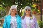 The Heil twins, Srs. Roselyn, left, and Carolyn. Carolyn marked her golden jubilee as a member of the Franciscan Sisters of Perpetual Adoration this year.