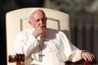 Pope Francis leads his general audience in St. Peter&#039;s Square at the Vatican.