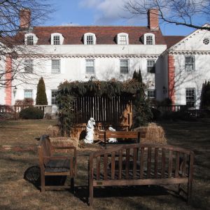 The grounds of Villa Maria Guadalupe in Connecticut are filled with statues of Mother Mary and the Holy Family.