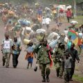 Pope Benedict XVI condemned the systematic atrocities, killings and violence targeting innocent people in Congo and called for all sides to work for peace.