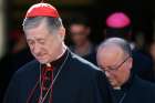  Cardinal Blase J. Cupich of Chicago has been appointed by Pope Francis to be part of the organizing committee for the Vatican&#039;s Feb. 21-24 global bishops meeting to address clerical sexual abuse. Cardinal Cupich is pictured in front of Archbishop Charles J. Scicluna of Malta, also appointed a member of the committee, at the Vatican Oct. 18.