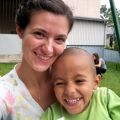 Angelique Snyder with Jose Armando during her time as a volunteer with Francis Corps.