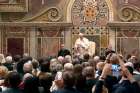 Pope Francis leads an audience with members of the International Federation of Catholic Medical Associations at the Vatican June 22.