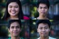 College students displaced after Typhoon Haiyan pose for a photo at the University of the Philippines Diliman campus in Quezon City Feb. 2. Seary Balliard, 17, top left, Ross Ali Ramacula, 18, top right, Rex Olis, 18, bottom right, and Darryl Vidad, 17, bottom left, are four of about 200 Tacloban College students who made their way to Quezon City after officials of the nationwide University of the Philippines system allowed them to register immediately at no extra cost.