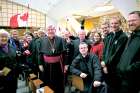 Cardinal Thomas Collins with some of the 150 or so pilgrims from the Archdiocese of Toronto who made their way to Rome for the consistory that saw him elevated to the College of Cardinals. 