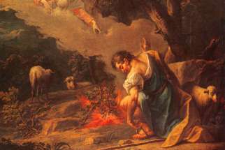 Moses and the burning bush, Jean Baptiste van Loo, 1684 – 1745 