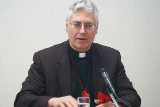 Archbishop Murray Chatlain, above, co-chair of the Our Lady of Guadalupe Circle, a coalition of Catholic groups. The Circle has been invited by Indigenous and Northern Affairs Minister Carolyn Bennett to aid the federal government in obtaining a papal apology for the Church role in residential schools.