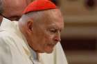 Then-Cardinal Theodore E. McCarrick attends a Mass in Rome April 13. The prelate, no longer a member of the College of Cardinals, has been accused of abusing a minor decades ago when he was a priest and being sexually inappropriate with seminarians in more recent years as a bishop. He has denied the allegations but his case roiled the U.S. Catholic Church in 2018 amid a growing abuse crisis. 