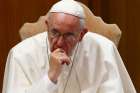 Pope Francis is pictured during the opening session of the Synod of Bishops on the family at the Vatican in this Oct. 5, 2015.