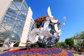 A sculpture with peace doves is seen in Beijing April, 25, 2019. In his message for the Jan. 1 World Day of Peace, Pope Francis said the world does not need more empty words, it needs committed, active peacemakers.