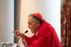 Cardinal Daniel N. DiNardo of Galveston-Houston, president of the U.S. Conference of Catholic Bishops, delivers his homily Feb. 5, 2019, during the opening Mass on the last day of the Catholic Social Ministry Gathering in Washington. 