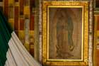 This 2016 file photo shows the original image of Our Lady of Guadalupe in the Basilica of Our Lady of Guadalupe in Mexico City.