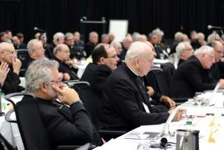 Bishops attend the annual plenary assembly of the Canadian Conference of Catholic Bishops in 2016 in Cornwall, Ontario.