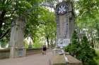 A man walks across the &quot;Rosary Bridge&quot; in 2017 at the shrine of Cap-de-la-Madeleine in Trois-Rivieres, Quebec. In Canada, the new French translation of the Our Father takes effect Dec. 2.