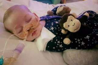 Charlie Gard, now aged 10 months, is believed to suffer from a rare genetic condition called mitochondrial depletion syndrome, which causes progressive muscle weakness. His parents want to transport him to the U.S. for experimental treatment while the hospital says life support should be withdrawn. 