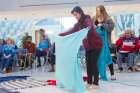 Student volunteers prepare for a Kairos Blanket Exercise at Edmonton City Hall in 2016. The Exercise was created as an interactive way of learning Indigenous history. 